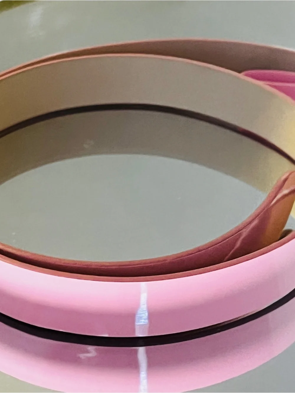 Dolce & Gabbana Pink Patent Leather Childs Belt with Gold DG Buckle
